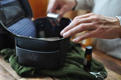 Cowhide Leather Dopp Kit