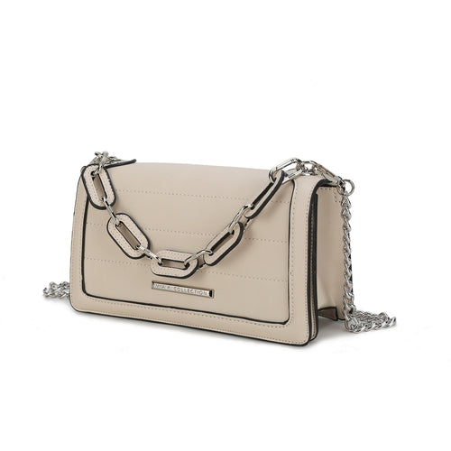 Chain Vegan Leather Crossbody Bag