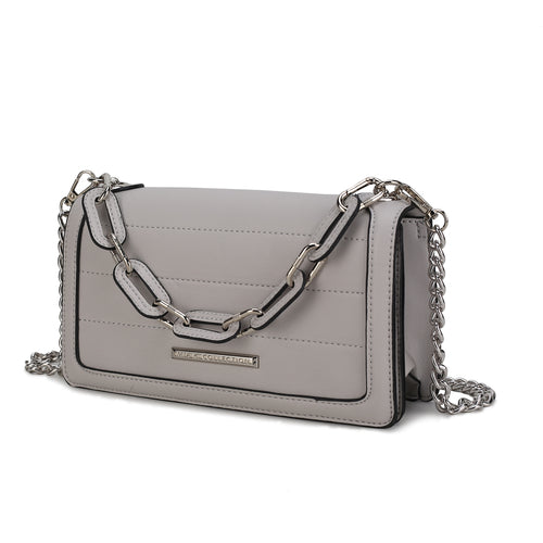 Chain Vegan Leather Crossbody Bag