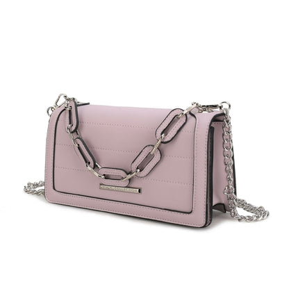 Chain Vegan Leather Crossbody Bag