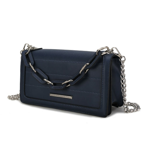 Chain Vegan Leather Crossbody Bag