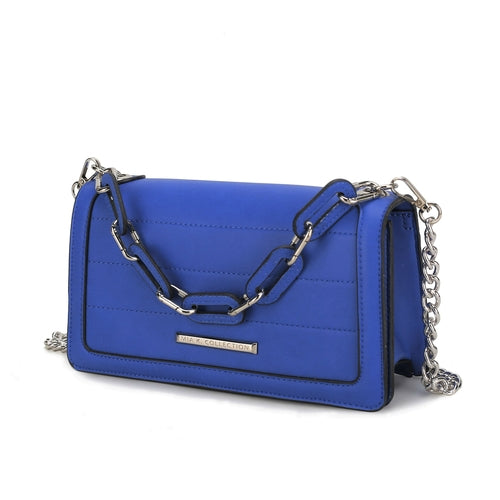 Chain Vegan Leather Crossbody Bag