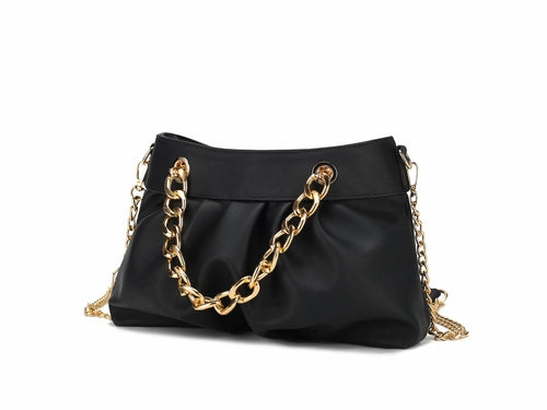 Minimalist Vegan Leather Chain Bag