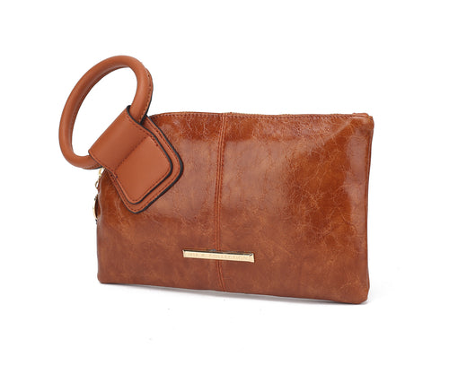 Vegan Leather Clutch/Wristlet