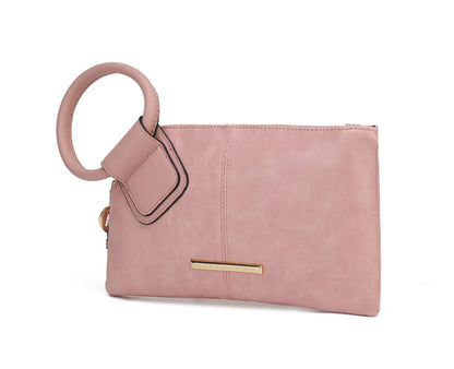 Vegan Leather Clutch/Wristlet