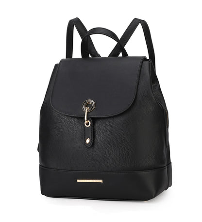 Vegan Leather Backpack Handbag