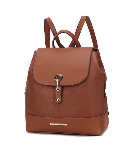 Vegan Leather Backpack Handbag