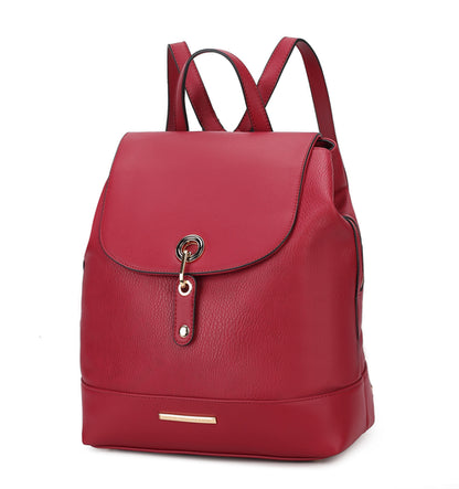 Vegan Leather Backpack Handbag