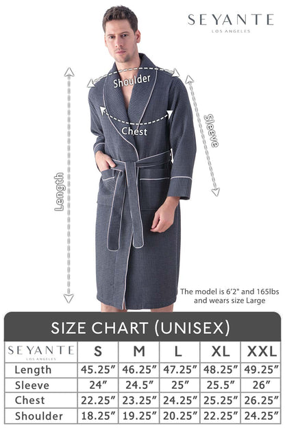 Men's Luxury Waffle Hotel Robe