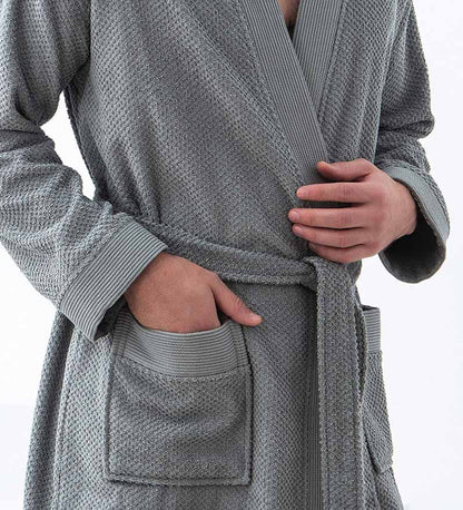 Men's Turkish Cotton Terry Cloth Kimono Robe