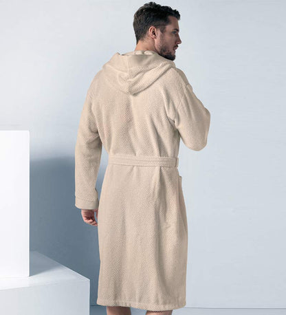 Men's Luxury Turkish Cotton Terry Cloth Robe w/Hood