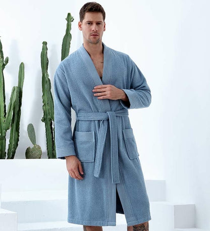 Men's Turkish Cotton Terry Cloth Kimono Robe