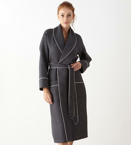 Women's Full Length Waffle Hotel Robe