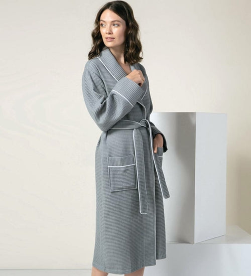 Women's Full Length Waffle Hotel Robe