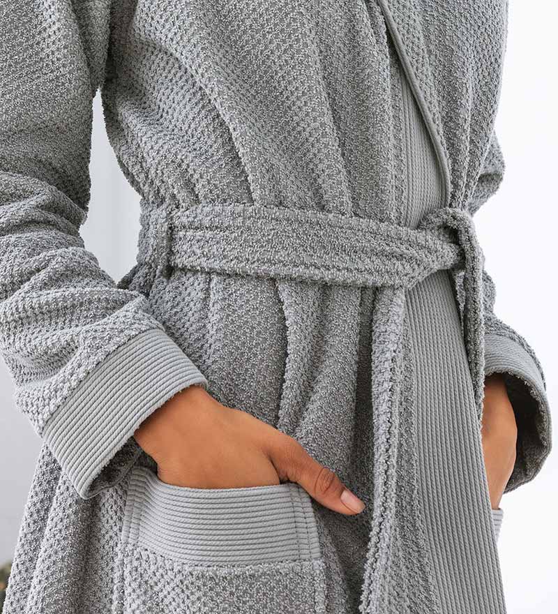 Women's Hooded Turkish Cotton Terry Cloth Robe