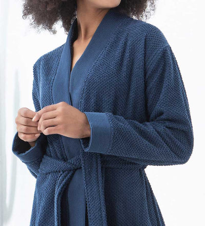 Women's Turkish Cotton Terry Cloth Kimono Robe