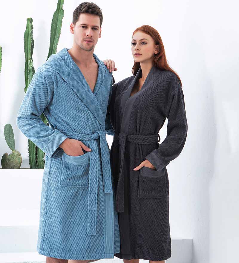 Women's Turkish Cotton Terry Cloth Kimono Robe