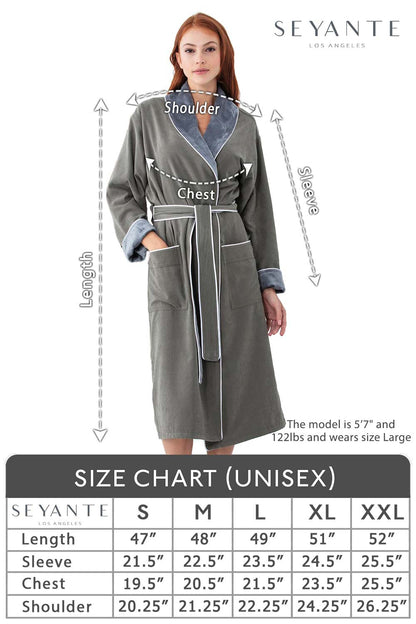 Women's Plush Microfiber Spa Robe