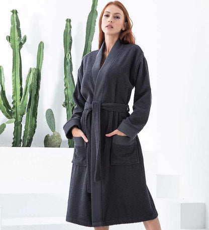 Women's Turkish Cotton Terry Cloth Kimono Robe