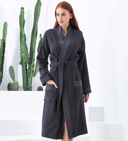 Women's Turkish Cotton Terry Cloth Kimono Robe