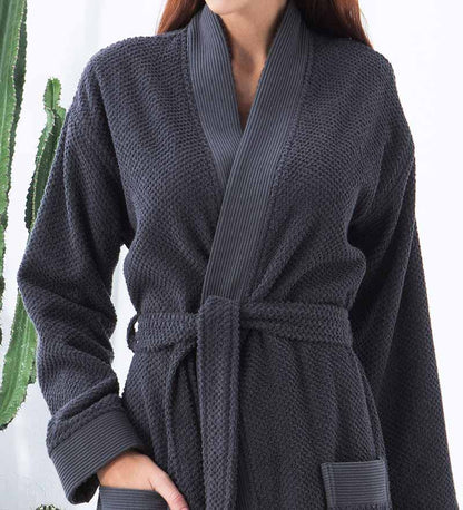 Women's Turkish Cotton Terry Cloth Kimono Robe